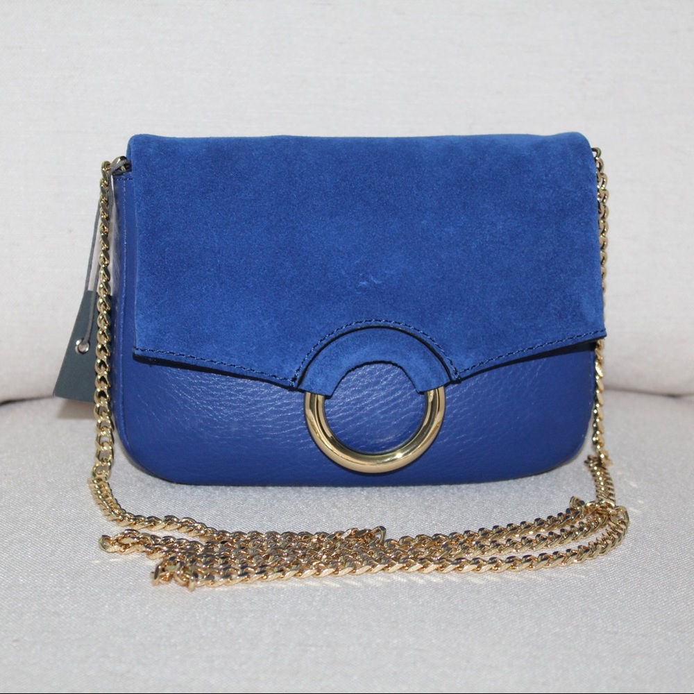 Vince Camuto Adina Small Blue Crossbody Bag